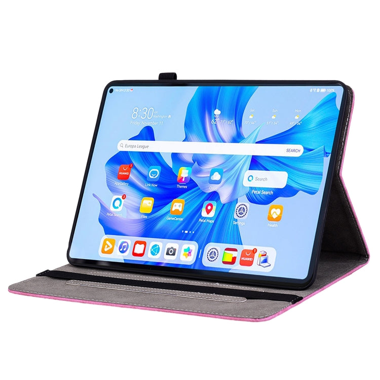For Huawei MatePad Pro 11 2022 Butterfly Rose Embossed Leather Tablet Case(Rose Red) - Huawei Cases by PMC TechLife | Online Shopping South Africa | PMC TechLife | Buy Now Pay Later Mobicred
