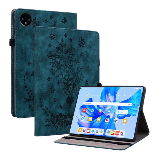 For Huawei MatePad Pro 11 2022 Butterfly Rose Embossed Leather Tablet Case(Dark Blue) - Huawei Cases by PMC Jewellery | Online Shopping South Africa | PMC Jewellery | Buy Now Pay Later Mobicred