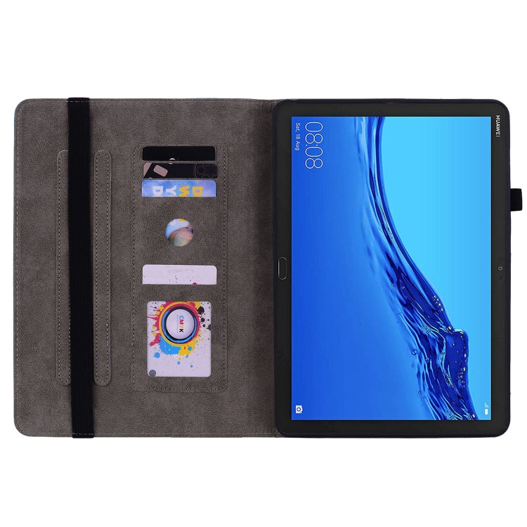 For Huawei MediaPad M5 Lite / C5 10.1 Butterfly Rose Embossed Leather Tablet Case(Rose Red) - Huawei Cases by PMC TechLife | Online Shopping South Africa | PMC TechLife | Buy Now Pay Later Mobicred