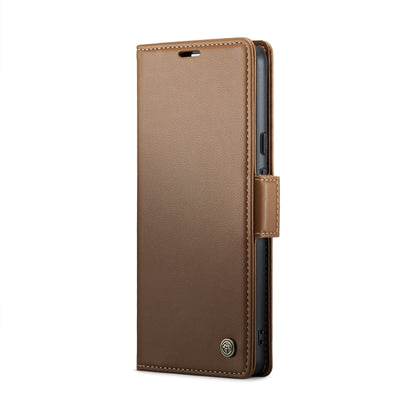 For Google Pixel 9 / 9 Pro CaseMe 023 Butterfly Buckle Litchi Texture RFID Anti-theft Leather Phone Case(Brown) - Google Cases by CaseMe | Online Shopping South Africa | PMC Jewellery | Buy Now Pay Later Mobicred