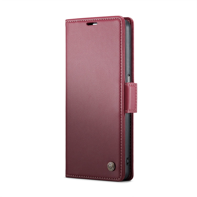 For OPPO A77s CaseMe 023 Butterfly Buckle Litchi Texture RFID Anti-theft Leather Phone Case(Wine Red) - OPPO Cases by CaseMe | Online Shopping South Africa | PMC Jewellery | Buy Now Pay Later Mobicred