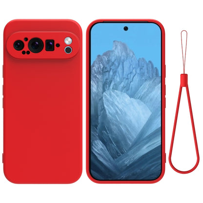 For Google Pixel 9 Pro XL Pure Color Liquid Silicone Shockproof Phone Case(Red) - Google Cases by PMC Jewellery | Online Shopping South Africa | PMC Jewellery | Buy Now Pay Later Mobicred