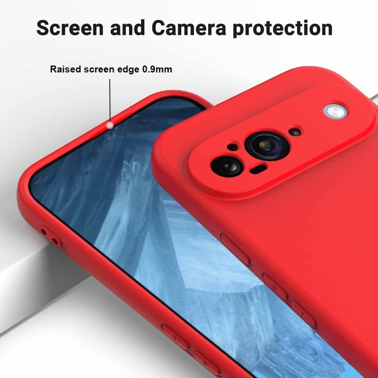 For Google Pixel 9 Pure Color Liquid Silicone Shockproof Phone Case(Red) - Google Cases by PMC TechLife | Online Shopping South Africa | PMC TechLife | Buy Now Pay Later Mobicred