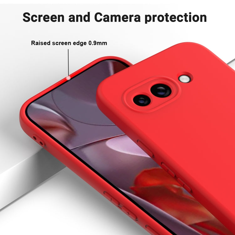For Google Pixel 9a Pure Color Liquid Silicone Shockproof Phone Case(Red) - free shipping - PMC TechLife - Order now!
