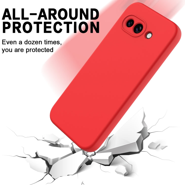 For Google Pixel 9a Pure Color Liquid Silicone Shockproof Phone Case(Red) - free shipping - PMC TechLife - Order now!