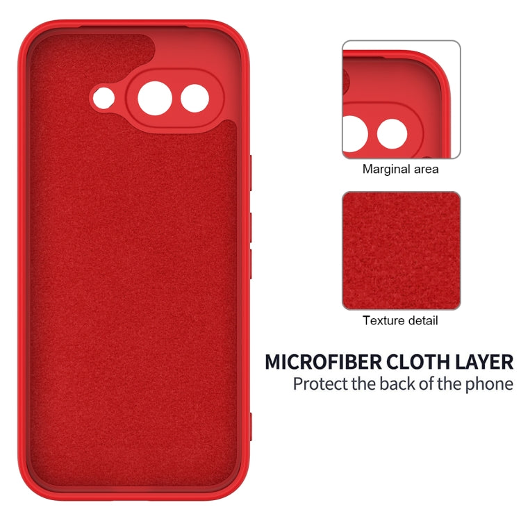 For Google Pixel 9a Pure Color Liquid Silicone Shockproof Phone Case(Red) - free shipping - PMC TechLife - Order now!