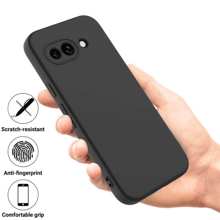 For Google Pixel 9a Pure Color Liquid Silicone Shockproof Phone Case(Black) - free shipping - PMC TechLife - Order now!