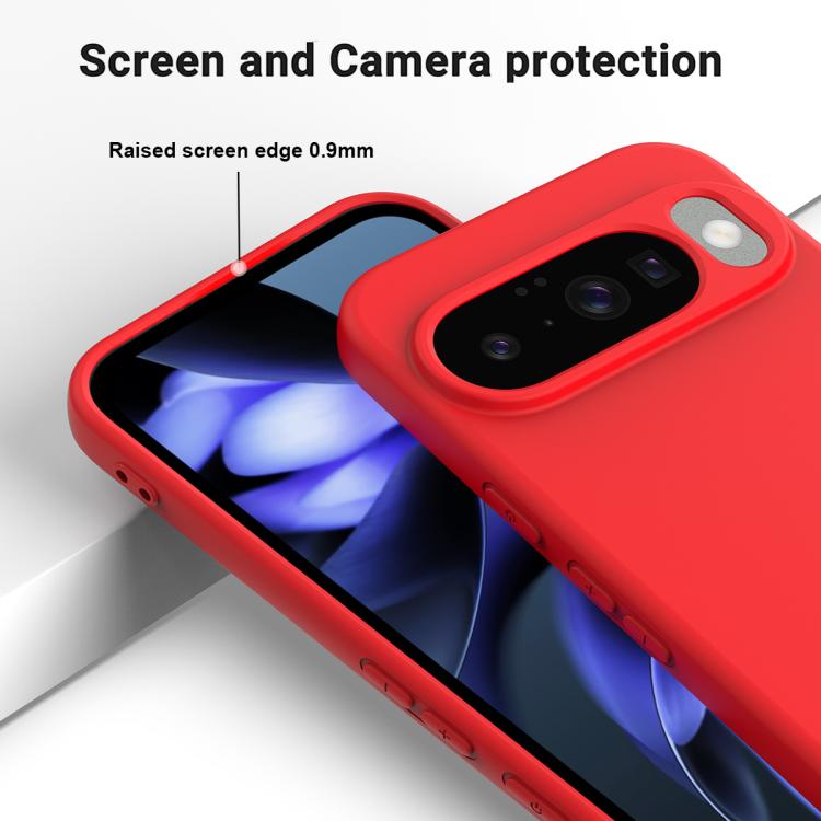 For Google Pixel 10 Pure Color Liquid Silicone Shockproof Phone Case(Red) - free shipping - PMC TechLife - Order now!