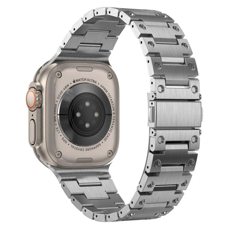 Double Rows Metal Watch Band For Apple Watch Series 10 46mm(Silver) - free shipping - PMC TechLife - Order now!