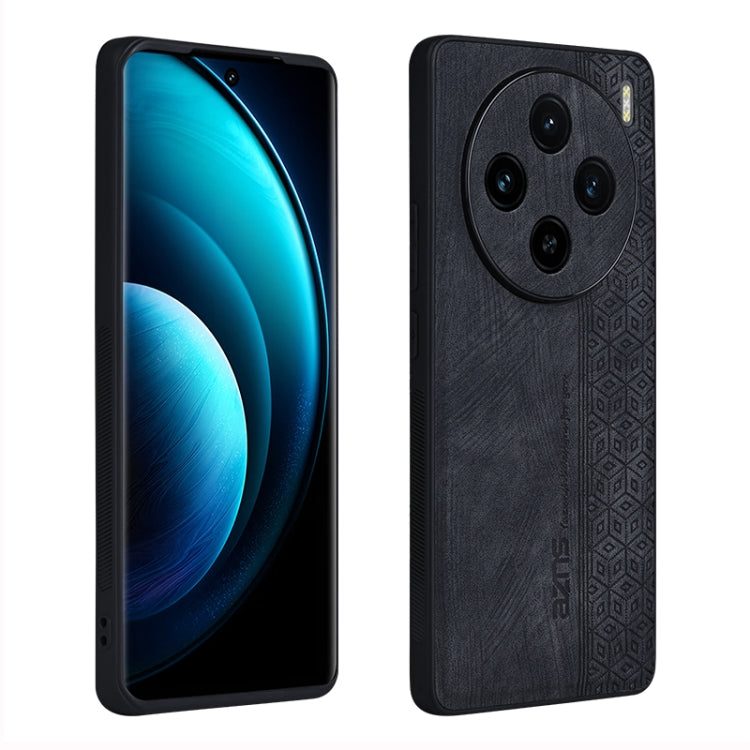 For vivo X100 AZNS 3D Embossed Skin Feel Phone Case(Black) - vivo Cases by AZNS | Online Shopping South Africa | PMC Jewellery | Buy Now Pay Later Mobicred