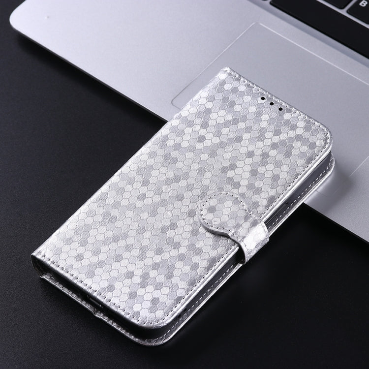 For Google Pixel 9 Pro Honeycomb Dot Texture Leather Phone Case(Silver) - Google Cases by PMC Jewellery | Online Shopping South Africa | PMC Jewellery | Buy Now Pay Later Mobicred