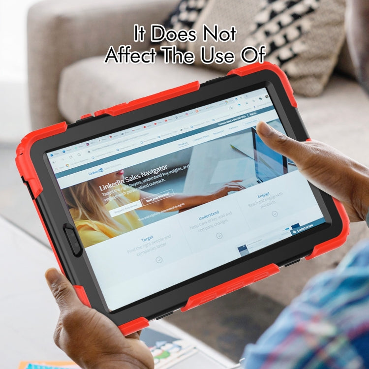For Lenovo Tab M9 Silicone Hybrid PC Tablet Case with Shoulder Strap(Red) - Lenovo by PMC TechLife | Online Shopping South Africa | PMC TechLife | Buy Now Pay Later Mobicred