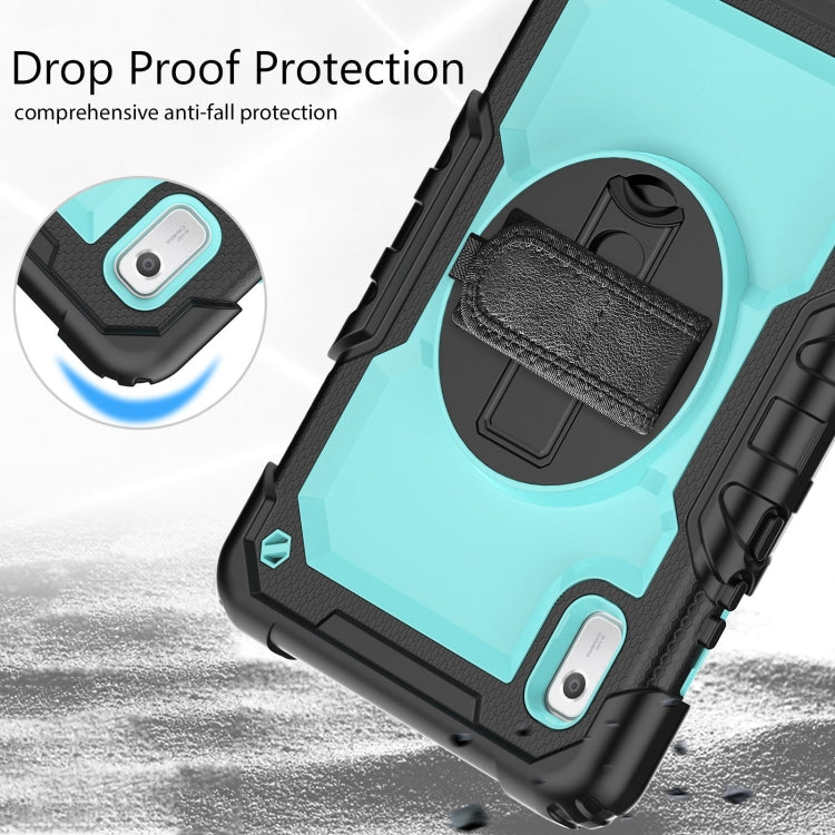 For Lenovo Tab M9 Silicone Hybrid PC Tablet Case with Shoulder Strap(Light Blue PC) - Lenovo by PMC TechLife | Online Shopping South Africa | PMC TechLife | Buy Now Pay Later Mobicred