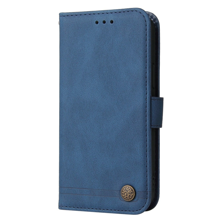 For Xiaomi Redmi K70 / K70 Pro Skin Feel Life Tree Metal Button Leather Phone Case(Blue) - K70 Pro Cases by PMC Jewellery | Online Shopping South Africa | PMC Jewellery | Buy Now Pay Later Mobicred