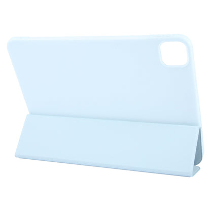 For iPad Air 11 2024 GEBEI 3-folding Holder Shockproof Flip Leather Tablet Case(Sky Blue) - iPad Air 11 2024 Cases by GEBEI | Online Shopping South Africa | PMC Jewellery | Buy Now Pay Later Mobicred