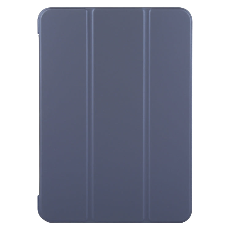 For iPad Air 11 2024 GEBEI 3-folding Holder Shockproof Flip Leather Tablet Case(Dark Blue) - iPad Air 11 2024 Cases by GEBEI | Online Shopping South Africa | PMC Jewellery | Buy Now Pay Later Mobicred