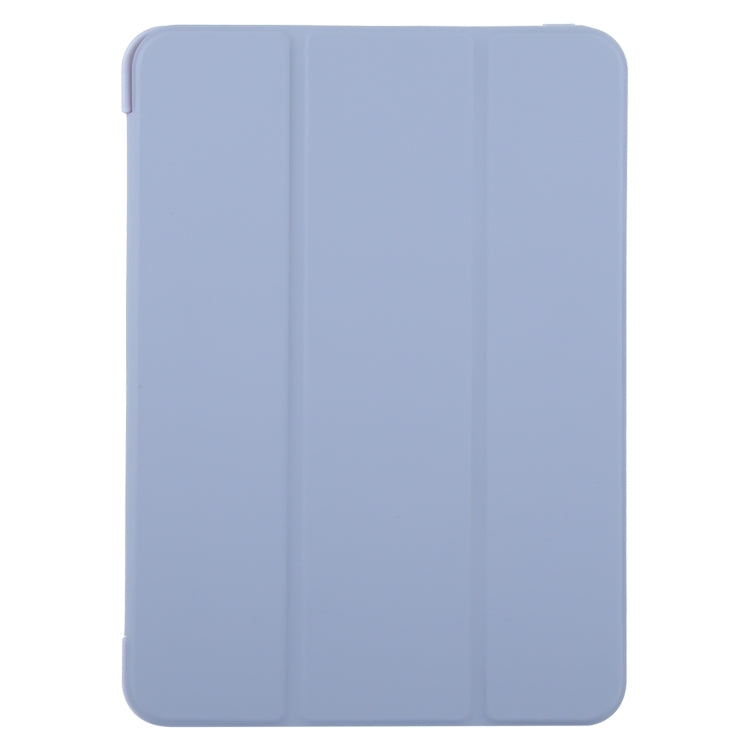 For iPad Pro 11 2024 GEBEI 3-folding Holder Shockproof Flip Leather Tablet Case(Light Purple) - iPad Pro 11 2024 Cases by GEBEI | Online Shopping South Africa | PMC Jewellery | Buy Now Pay Later Mobicred