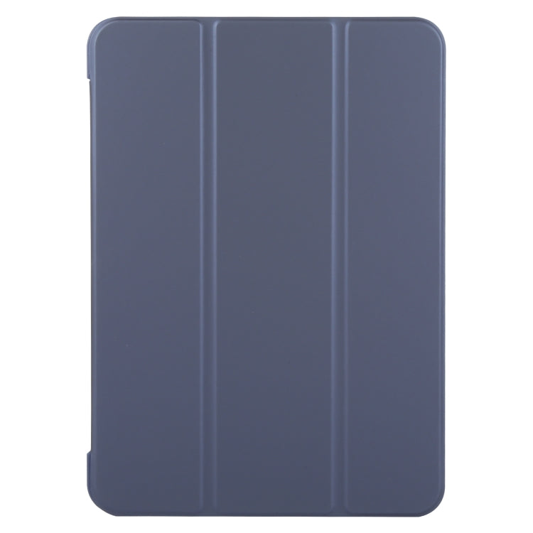 For iPad Air 13 2025 / 2024 GEBEI 3-folding Holder Shockproof Flip Leather Tablet Case(Dark Blue) - iPad Air 13 2025 / 2024 Cases by GEBEI | Online Shopping South Africa | PMC TechLife | Buy Now Pay Later Mobicred