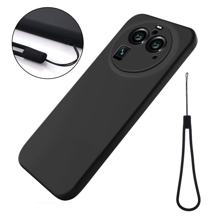 For OPPO Find X6 Pro Pure Color Liquid Silicone Shockproof Phone Case(Black) - OPPO Cases by PMC TechLife | Online Shopping South Africa | PMC TechLife | Buy Now Pay Later Mobicred