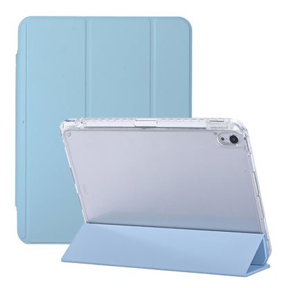 For iPad Air 11 2024 / iPad Pro 11 3-Fold Lock Buckle Leather Smart Tablet Case(Sky Blue) - iPad Pro 11 (2022/2021) Cases by PMC Jewellery | Online Shopping South Africa | PMC Jewellery | Buy Now Pay Later Mobicred