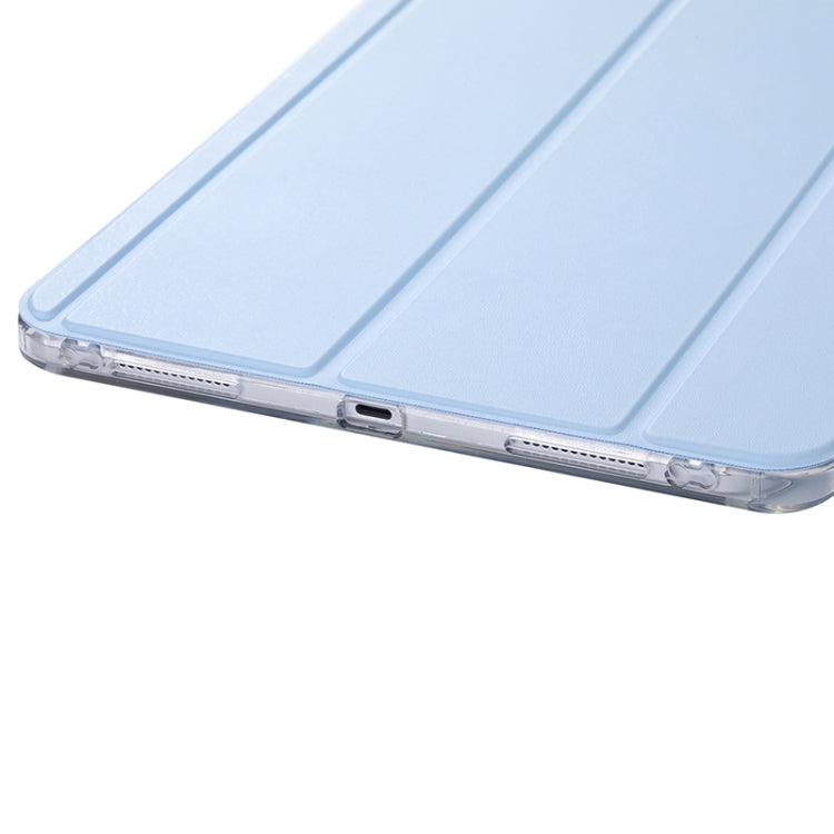 For iPad Air 11 2024 / iPad Pro 11 3-Fold Lock Buckle Leather Smart Tablet Case(Sky Blue) - free shipping - PMC TechLife - Order now!