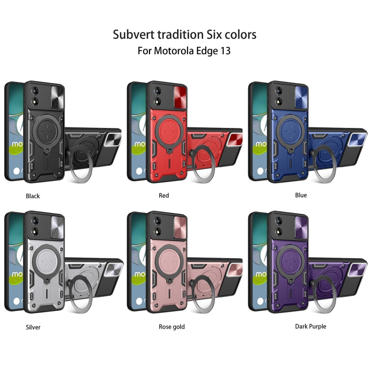For Motorola Moto E13 CD Texture Sliding Camshield Magnetic Holder Phone Case(Pink) - free shipping - PMC TechLife - Order now!