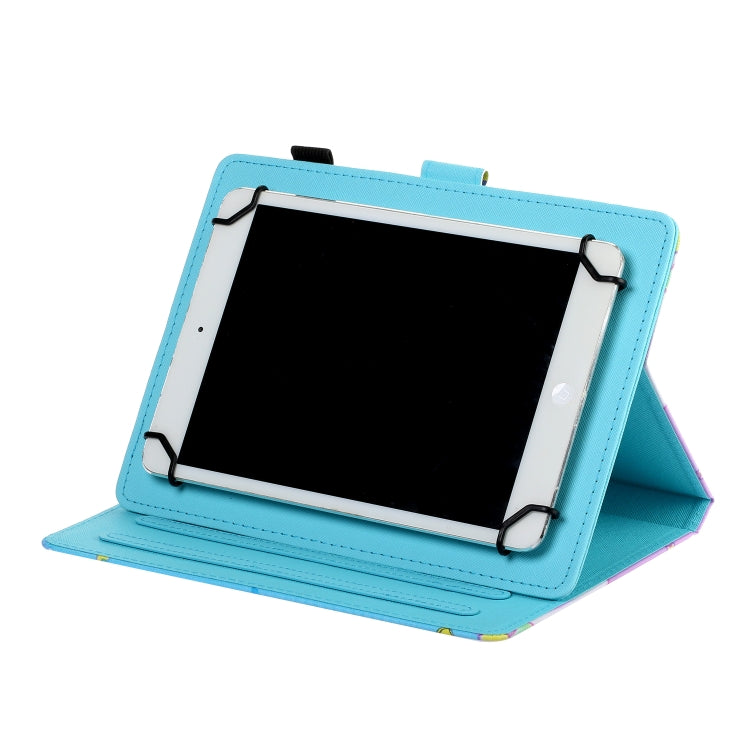 For 10 inch Universal Tablet PC Flower Pattern Horizontal Flip Leather Case with Card Slots & Holder(Small Floral) - 10 - 11 inch by PMC TechLife | Online Shopping South Africa | PMC TechLife | Buy Now Pay Later Mobicred