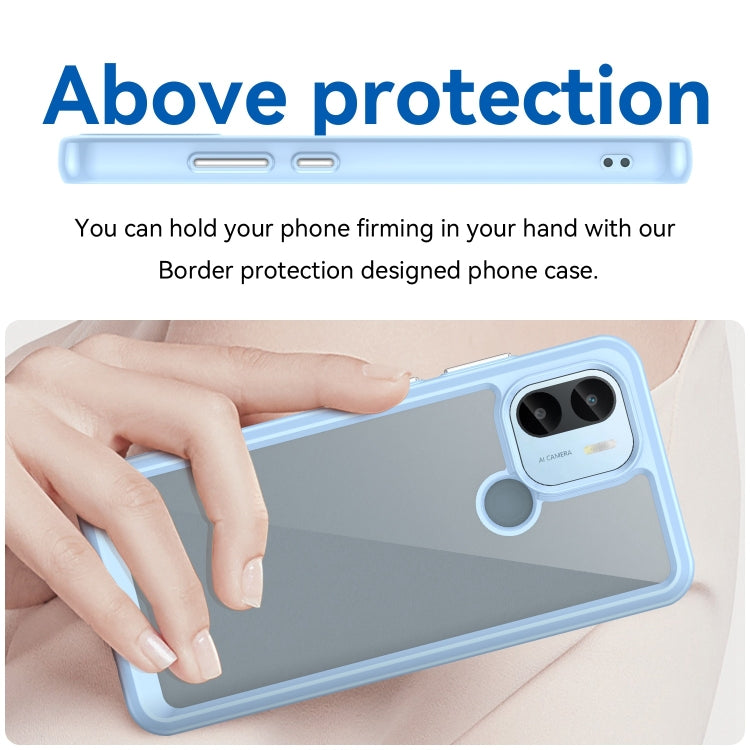 For Xiaomi Poco C51 Colorful Series Acrylic Hybrid TPU Phone Case(Blue) - Xiaomi Cases by PMC Jewellery | Online Shopping South Africa | PMC Jewellery | Buy Now Pay Later Mobicred