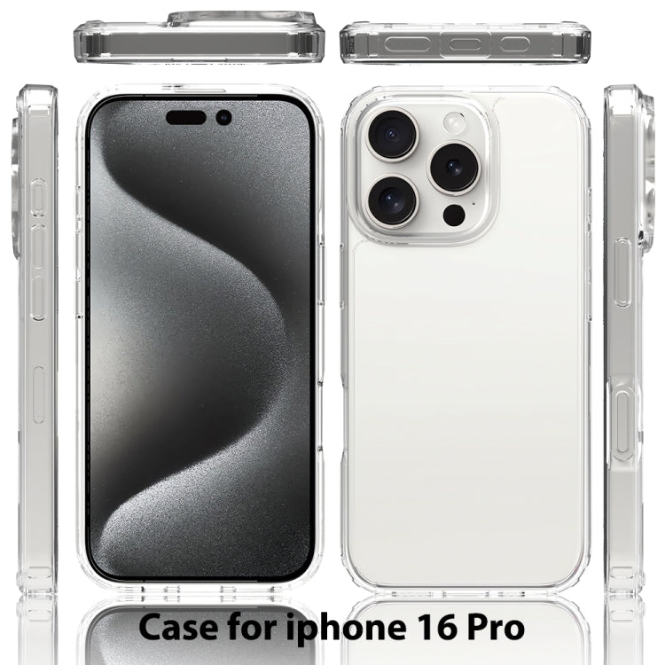 For iPhone 16 Pro Scratchproof Acrylic TPU Phone Case(Black) - iPhone 16 Pro Cases by PMC TechLife | Online Shopping South Africa | PMC TechLife | Buy Now Pay Later Mobicred