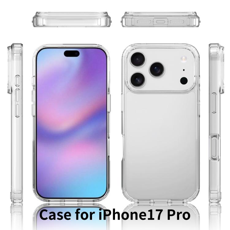 For iPhone 17 Pro Scratchproof Acrylic TPU Phone Case(Black) - free shipping - PMc TechLife - Order now!