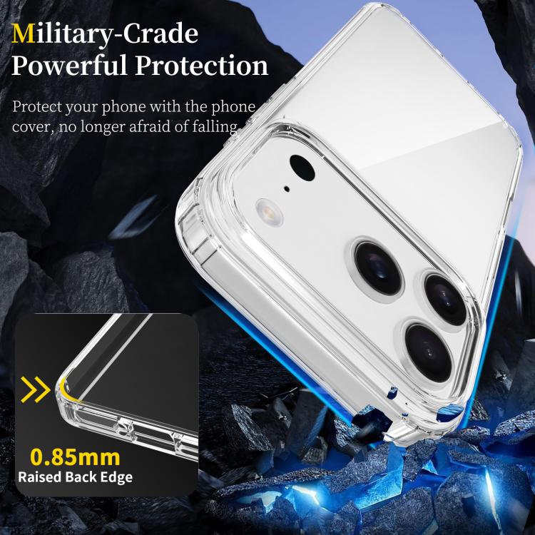 For iPhone 17 Pro Scratchproof Acrylic TPU Phone Case(Black) - free shipping - PMc TechLife - Order now!