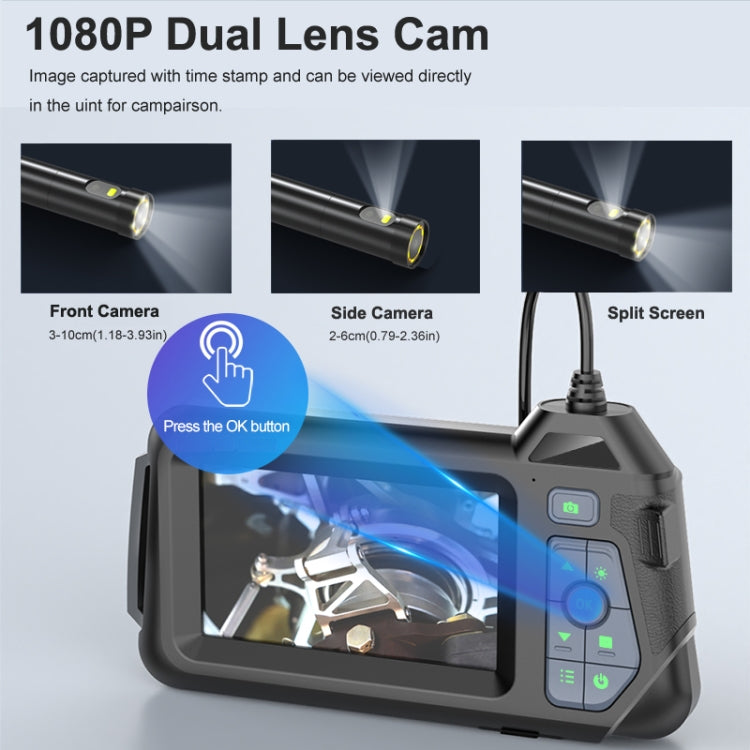 M60 4.3 inch Dual Camera with Screen Endoscope, Length:2m(5mm) -  by PMC TechLife | Online Shopping South Africa | PMC TechLife | Buy Now Pay Later Mobicred