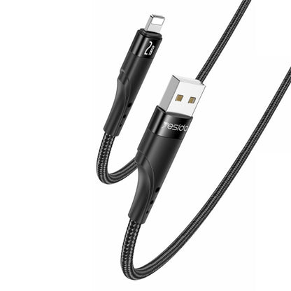 YESIDO CA109 3m 2A USB to 8 Pin Charging Data Cable(Black) - Normal Style Cable by Yesido | Online Shopping South Africa | PMC Jewellery | Buy Now Pay Later Mobicred