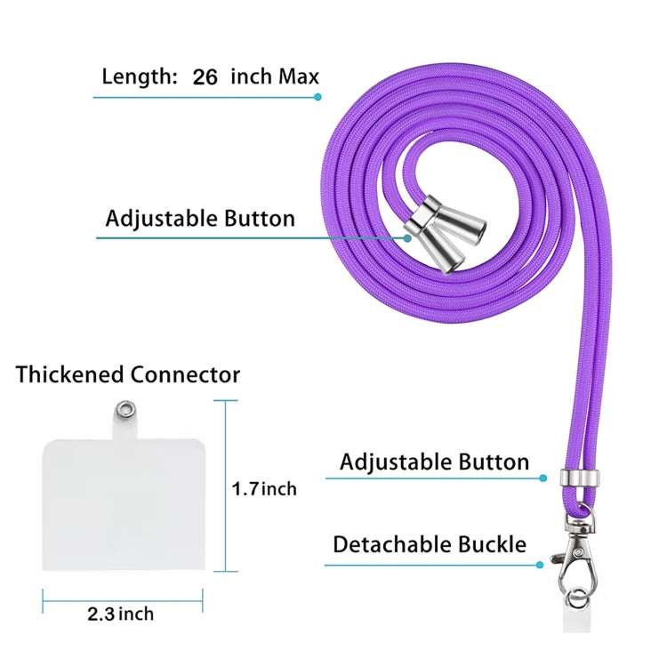 For Google Pixel 9 Pro XL Electroplating Marble Dual-side IMD Phone Case with Lanyard(Purple 016) - Google Cases by PMC TechLife | Online Shopping South Africa | PMC TechLife | Buy Now Pay Later Mobicred
