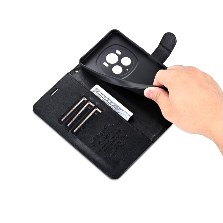 For Honor Magic6 Pro AZNS Sheepskin Texture Flip Leather Phone Case(Black) - Honor Cases by AZNS | Online Shopping South Africa | PMC Jewellery | Buy Now Pay Later Mobicred