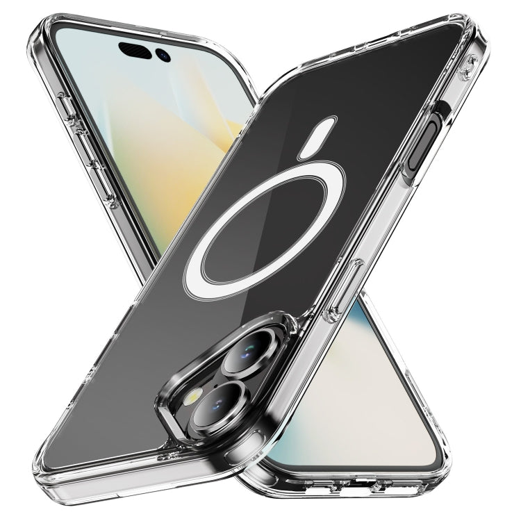 For iPhone 16 MagSafe Clear Acrylic PC +TPU Phone Case(Transparent) - iPhone 16 Cases by PMC TechLife | Online Shopping South Africa | PMC TechLife | Buy Now Pay Later Mobicred