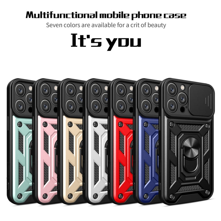 For iPhone 16 Pro Max Sliding Camera Cover Design TPU+PC Phone Case(Black) - iPhone 16 Pro Max Cases by PMC TechLife | Online Shopping South Africa | PMC TechLife | Buy Now Pay Later Mobicred