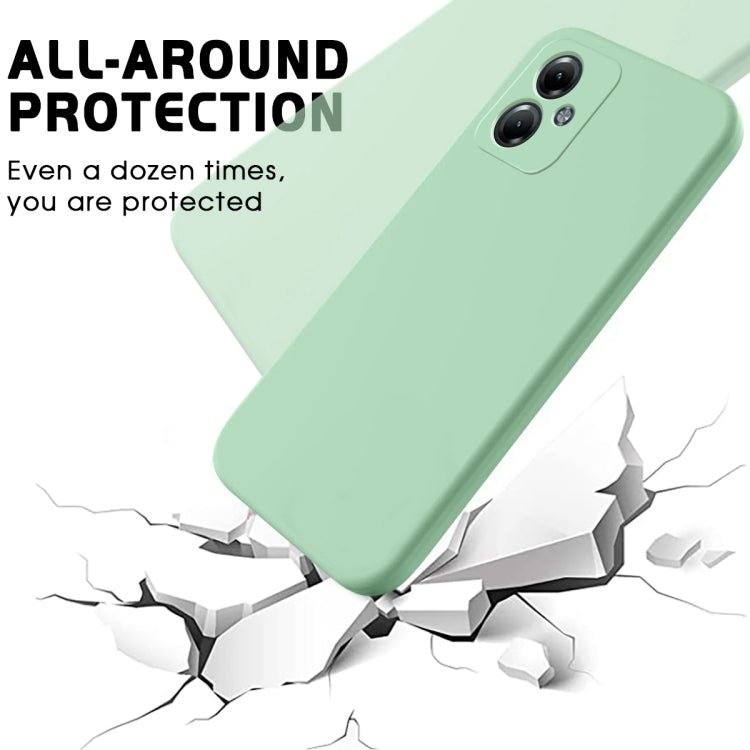 For Motorola Moto G64 Solid Color Liquid Silicone Dropproof Full Coverage Phone Case(Green) - Motorola Cases by PMC TechLife | Online Shopping South Africa | PMC TechLife | Buy Now Pay Later Mobicred
