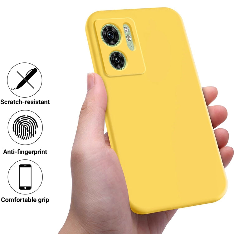 For Motorola Edge 2023 Solid Color Liquid Silicone Dropproof Full Coverage Phone Case(Yellow) - free shipping - PMC TechLife - Order now!