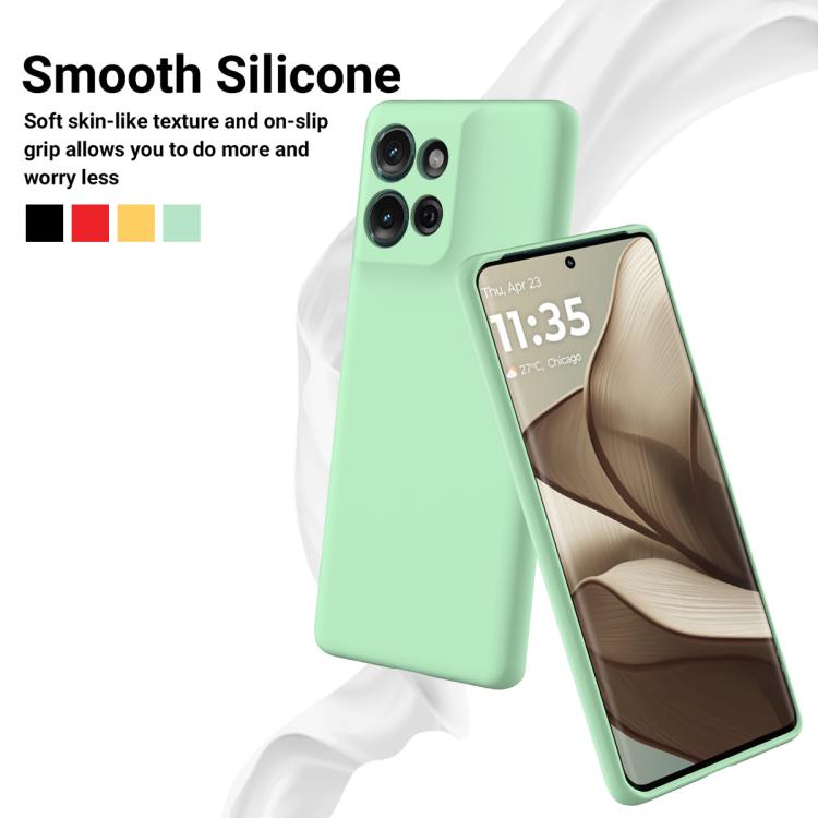 For Motorola Moto G Play 2025 Solid Color Liquid Silicone Dropproof Full Coverage Phone Case(Green) - free shipping - PMC TechLife - Order now!