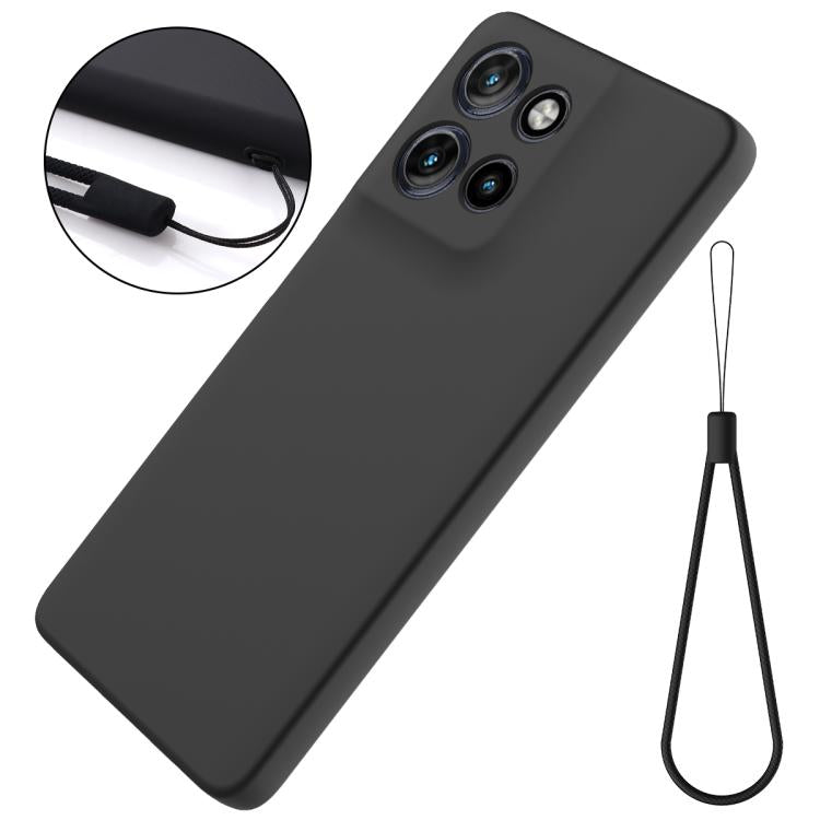 For Motorola Moto G Power 2025 Solid Color Liquid Silicone Dropproof Full Coverage Phone Case(Black) - free shipping - PMC TechLife - Order now!