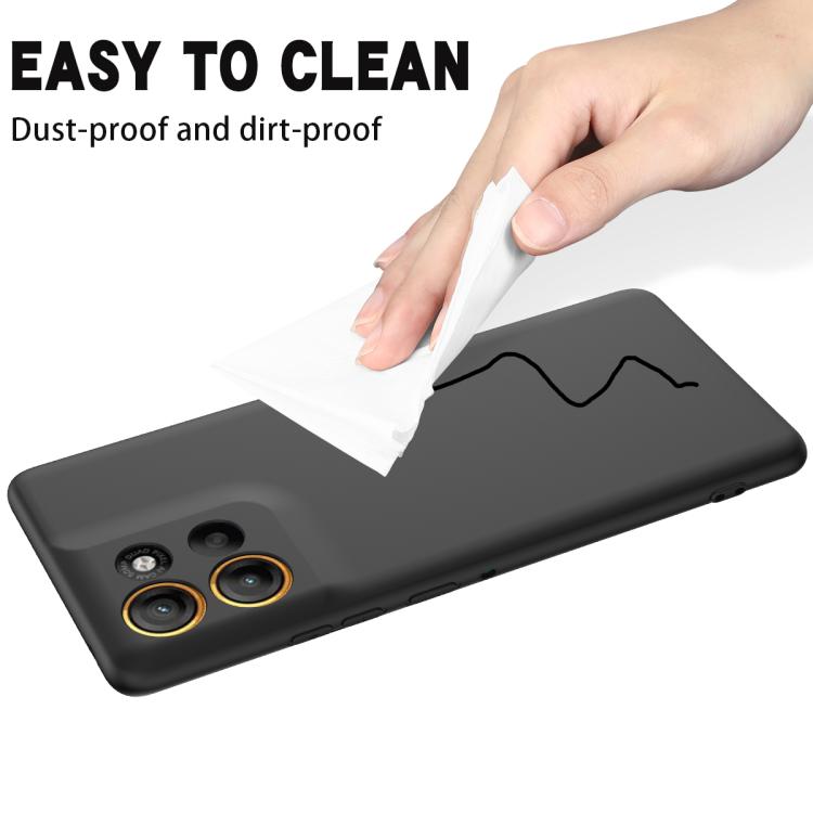 For Motorola Moto G15 Power Solid Color Liquid Silicone Dropproof Full Coverage Phone Case(Black) - free shipping - PMC TechLife - Order now!