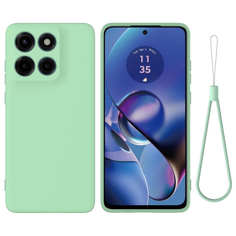 For Motorola Edge 60 Stylus Solid Color Liquid Silicone Dropproof Full Coverage Phone Case(Green) - free shipping - PMC TechLife - Order now!