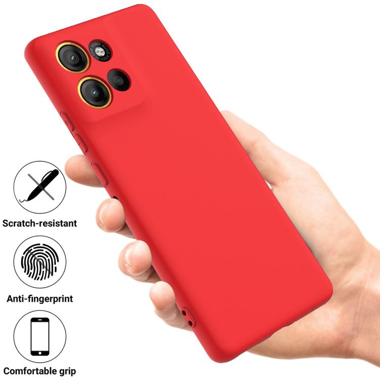 For Motorola Moto G86 5G Solid Color Liquid Silicone Dropproof Full Coverage Phone Case(Red) - free shipping - PMC TechLife - Order now!