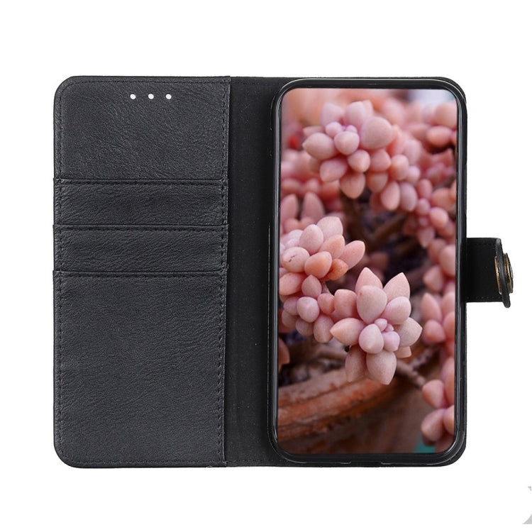 For Xiaomi Redmi Note 12S 4G KHAZNEH Cowhide Texture Flip Leather Phone Case(Black) - Xiaomi Cases by PMC TechLife | Online Shopping South Africa | PMC TechLife | Buy Now Pay Later Mobicred