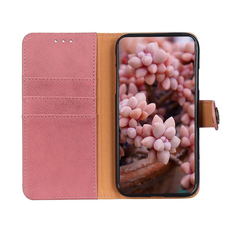 For Xiaomi Redmi K70 5G / K70 Pro 5G KHAZNEH Cowhide Texture Flip Leather Phone Case(Pink) - K70 Cases by PMC Jewellery | Online Shopping South Africa | PMC Jewellery | Buy Now Pay Later Mobicred