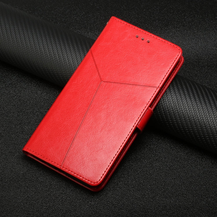For iPhone 16 Pro Max HT01 Y-shaped Pattern Flip Leather Phone Case(Red) - iPhone 16 Pro Max Cases by PMC TechLife | Online Shopping South Africa | PMC TechLife | Buy Now Pay Later Mobicred