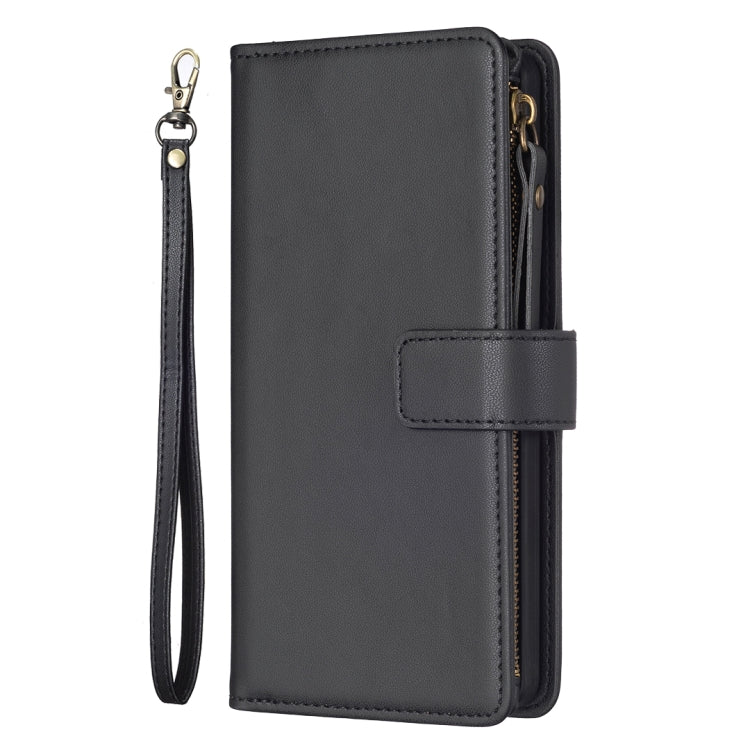For Xiaomi Redmi Note 10 Pro 9 Card Slots Zipper Wallet Leather Flip Phone Case(Black) - Xiaomi Cases by PMC TechLife | Online Shopping South Africa | PMC TechLife | Buy Now Pay Later Mobicred
