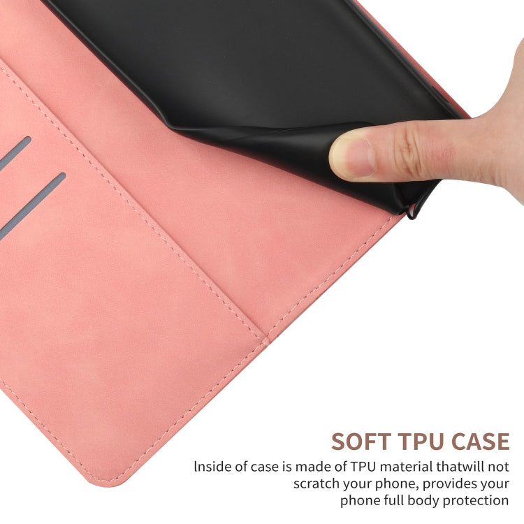 For iPhone 16 Stitching Embossed Leather Phone Case(Pink) - iPhone 16 Cases by PMC TechLife | Online Shopping South Africa | PMC TechLife | Buy Now Pay Later Mobicred