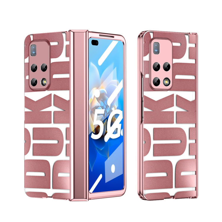 For Huawei Mate X2 Integrated Electroplating Folding Phone Case with Hinge(Rose Gold) - free shipping - PMC TechLife - Order now!